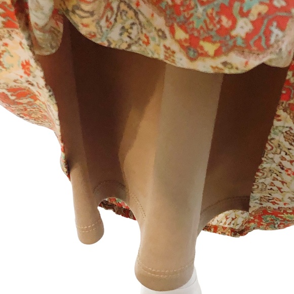 EMMA & MICHELE Boho Orange White Dress Size Small - Picture 9 of 16